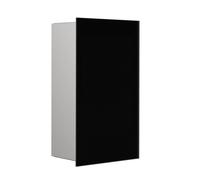 emco asis modules pure : collecteur de déchets modèle encastré, façade en verre, 250 x 436 mm, 975527513, Couleur: Noir