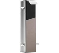 Emco ASIS Plus Module d'armoire encastré pour Ensemble de brosses de Toilette, Armoire de Salle de Bain avec Porte-Papier Toilette, Armoire Haute avec Fonction Push to Open et butée à Gauche, 658 mm