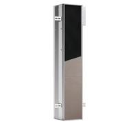 Emco ASIS Plus Module d'armoire encastré pour Ensemble de brosses de Toilettes, Armoire de Salle de Bain avec Porte-Papier Toilette, Armoire Haute avec Fonction « Push to Open » et butée à Gauche
