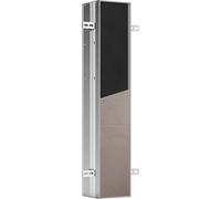 Emco ASIS Plus Module de Placard encastré pour l'ensemble de brosses de Toilette, Armoire de Salle de Bain avec Porte-Papier Toilette, Armoire Haute avec Fonction Push to Open et butée à Gauche, 803