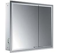 Emco Asis Prestige 2 armoire de toilette éclairée encastrée 989708103 815x666mm, porte large à gauche, avec système d'éclairage