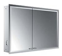 Emco Asis Prestige 2 armoire de toilette éclairée encastrée 989708106 1015x666mm, porte large à droite, avec système d'éclairage