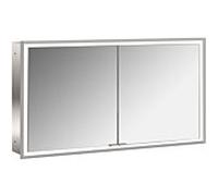Emco Asis Prime armoire de toilette lumineuse encastrée 949705095 1300x730 mm, 2 portes, paroi arrière Spiegel