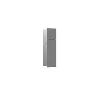 Emco Asis Pure Armoire de Salle de Bain encastrée avec Brosse WC et Porte-Papier Toilette avec Compartiment supplémentaire, Armoire Haute avec Fonction « Push to Open » et butée à Gauche, Gris Mat