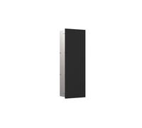 Emco asis Pure Armoire de Salle de Bain, Module de Brosse de Toilette, avec façade en Verre, Armoire encastrée pour Salle de Bain, en Noir Mat