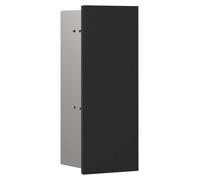 emco asis pure Ensemble brosse WC module, montage encastré, charnière de porte à gauche, façade en verre, 436x170mm, 975528504