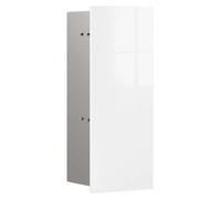 emco asis pure Ensemble brosse WC module, montage encastré, charnière de porte à gauche, façade en verre, 436x170mm, 975527404
