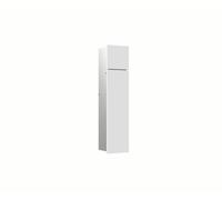 Emco Asis Pure Module d'armoire encastré pour Ensemble de brosses de Toilettes, Armoire de Salle de Bain avec Porte-Papier Toilette et Compartiment, Armoire Haute avec Fonction Push to Open, butée à