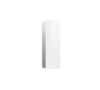 emco asis pure Module d'armoire, montage encastré, charnière de porte à droite, façade en verre, 730x250mm, 2 étagères en verre, 975527407, Couleur: blanc alpin