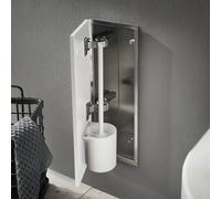 Emco Bad Module porte-balai Asis Pure encastré charnières gauche façade bois 435x170 mm blanc alpin