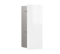 emco asis pure Ensemble brosse WC module, montage encastré, charnière de porte à gauche, façade en verre, 436x170mm, 975527404