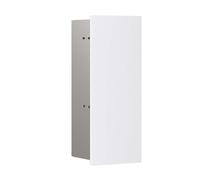 emco asis pure Ensemble brosse WC module, montage encastré, charnière de porte à gauche, façade en verre, 436x170mm, 975528404