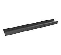 Emco Aura barre de douche 854513403 800 mm, 2 caniveaux d'évacuation, noir mat