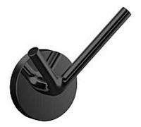 Emco Crochet porte-serviettes double rond 437513301 40 mm, noir