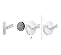 Crochet rond emco, 40mm, 437513900, Couleur: blanc