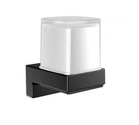 emco cue distributeur de savon à capteur, satiné, noir, avec batterie rechargeable, 322113301