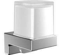 emco cue distributeur de savon liquide chrome, gobelet à béqu'ille en verre cristal, 322100100