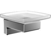 emco cue porte-savon chromé avec verre cristal, 323000100