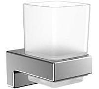Emco Cue porte-verre 322000100 chromé , verre cristal satiné