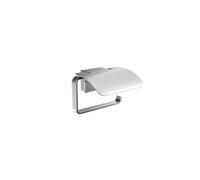 EMCO Cue Support de Papier Toilette avec Couvercle en métal chromé