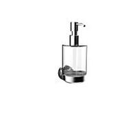 Distributeur de savon rond emco, récipient en verre cristal, modèle mural, 432100100