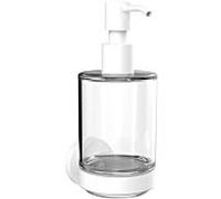 Distributeur de savon rond emco, récipient en verre cristal, modèle mural, 432113900