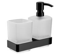 Emco Bad Porte-verre et distributeur de savon liquide Loft mural chromé 053113300