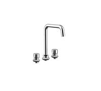 emco evo 800 robinetterie de lavabo, 3 trous, 2 leviers rotatifs, saillie 180 mm, pour evo 800/1000/1200, 958300101