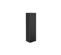 emco evo Armoire haute, 1500mm, porte en verre, ferrure Tip-on, 4 étagères en verre, éclairage LED à l'intérieur, 957950902, Couleur: noir / noir brillant