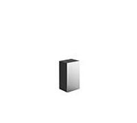 Emco evo armoire mi-haute 957950903 750mm, avec double porte miroir, noir brillant / miroir