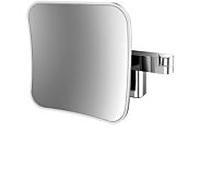 miroir de rasage / maquillage à LED Emco evo 109508050 chromé , grossissement chromé , 209 mm, 2 bras, carré, système d'éclairage