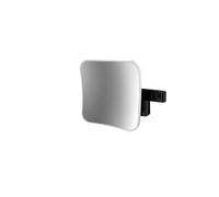 Emco Evo Miroir de Maquillage et de Rasage à LED sur Bras Double Articulation, Miroir de Maquillage carré avec éclairage Mural grossissant à intensité Variable (5 Compartiments)