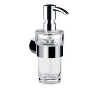 EMCO Fino HSN 842100102 Distributeur de Savon Liquide Transparent en Verre trempé Chromé