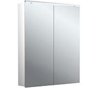 emco flat 2 classic Armoire de toilette avec éclairage LED avec éclairage à poser, 2 portes, 600x711x113mm, 979706502