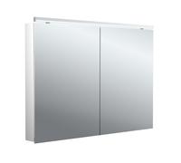 emco flat 2 classic Armoire de toilette avec éclairage LED avec éclairage à poser, 2 portes, 1000x711x113mm, 979706504