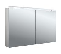 emco flat 2 classic Armoire de toilette avec éclairage LED avec éclairage à poser, 2 portes, 1200x711x113mm, 979706505