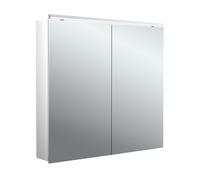 emco flat 2 classic Armoire de toilette avec éclairage LED avec éclairage à poser, 2 portes, 800x711x113mm, 979706503