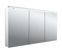 emco flat 2 classic Armoire de toilette avec éclairage LED avec éclairage à poser, 3 portes, 1400x711x113mm, 979706506