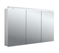 emco flat 2 classic LED Armoire de toilette avec éclairage avec éclairage à poser, 3 portes, 1300x729x138mm, 979706509