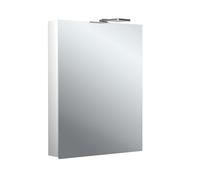 emco flat 2 style LED Armoire de toilette avec éclairage avec éclairage à poser, 1 porte, butée réversible, 500x721x218mm, 979706310