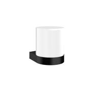 emco flow Distributeur de savon à capteur, verre cristal satiné, 272113302, Couleur: Noir