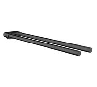 emco flow porte-serviettes, à deux bras, fixe, 430 mm, 275013343, Couleur: Noir