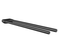 EMCO Flow Porte-Serviettes Mural à Deux Bras en métal Rigide pour Deux Serviettes Noir 430 mm