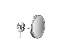 emco LED miroir de rasage et de maqu'illage, à un bras, avec câble spiralé, rond, chrome, 109406008