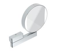 emco LED rasage et Miroir de soins de beauté, miroir miroir des deux côtés, grossissement 3x et 7x, rond, éclairage LED, bras articulé, 109506017