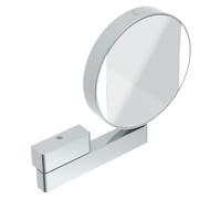 Emco LED Rasage et Miroir de Soins de beauté, Miroir Miroir des Deux côtés, grossissement 3X et 7X, Rond, éclairage LED, Bras articulé, 109506017