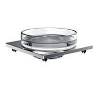 Emco Liaison porte-savon pour garde-corps 183000102 chrome, verre cristal clair
