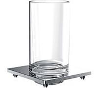 Porte-verre de liaison emco pour garde-corps, verre cristal clair, chromé, 182000102
