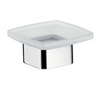 Emco Loft 053000101 Porte-savon Cristal, satiné, modéle sur pied
