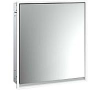 emco loft Armoire de toilette avec éclairage, 600 mm, modèle à encastrer, aluminium/miroir, 979805103, Exécution: 1 porte (poignée de porte à droite)